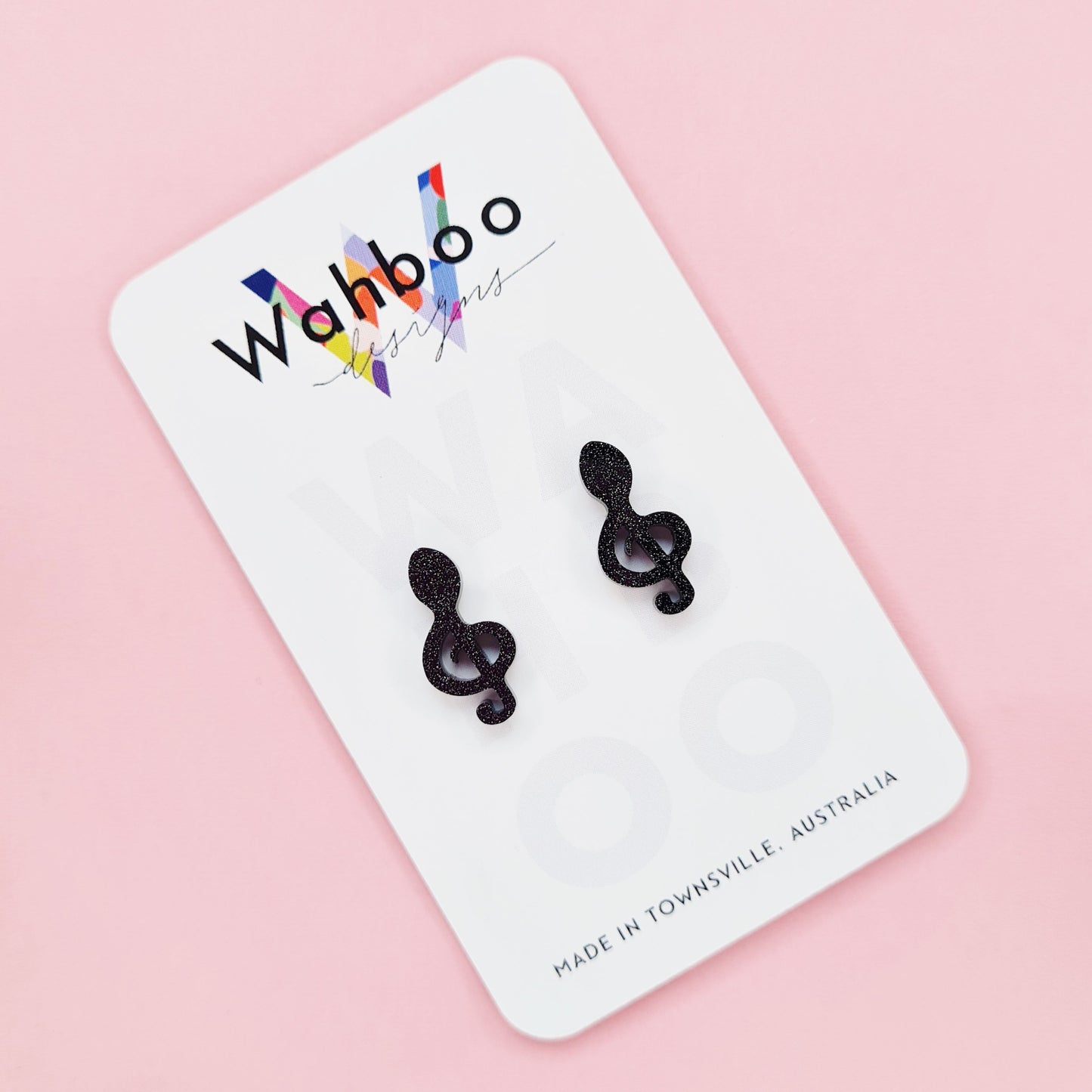 Music Note Stud Earrings