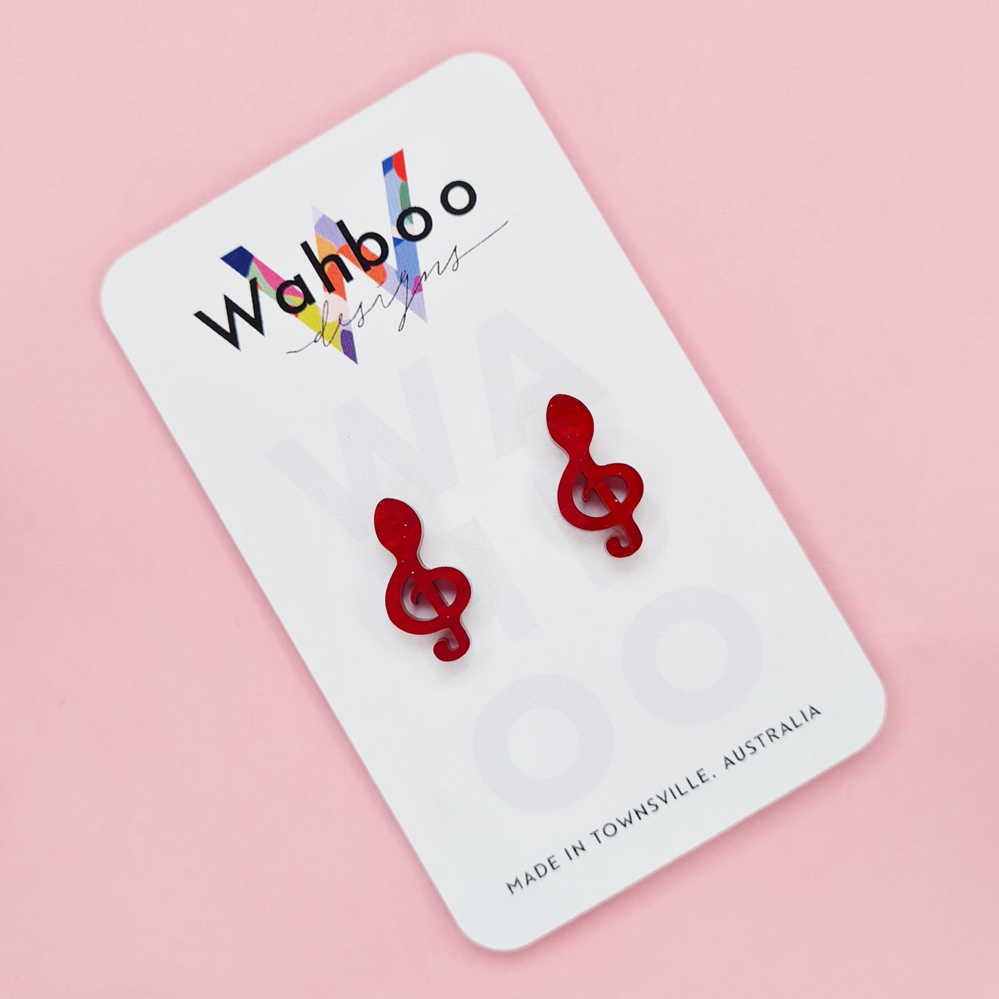 Music Note Stud Earrings