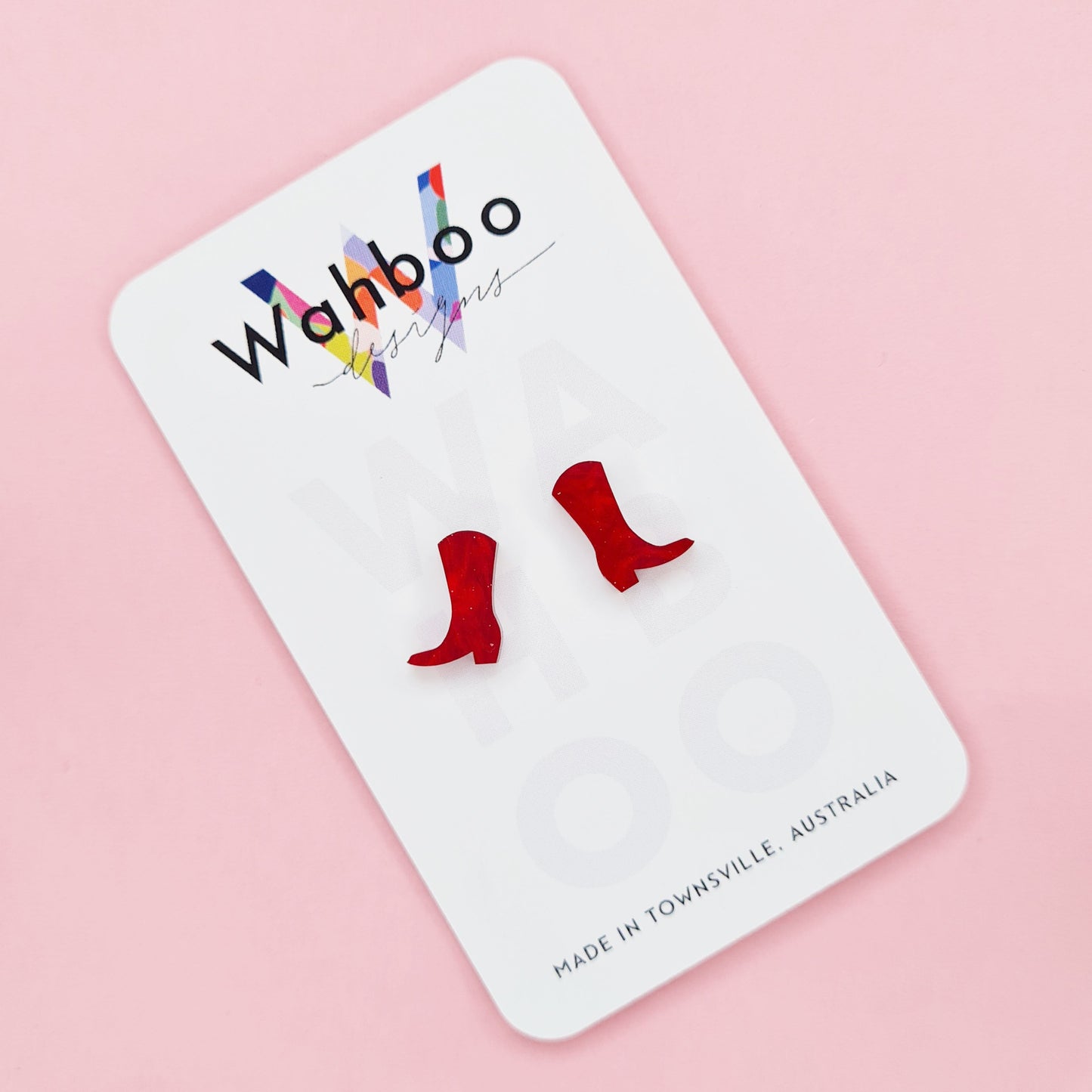 Cowboy Boot Stud Earrings