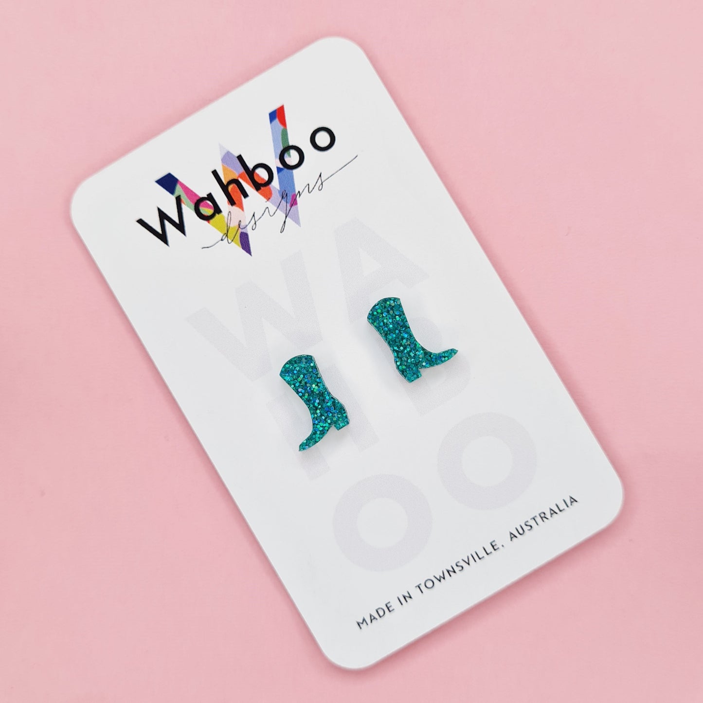 Cowboy Boot Stud Earrings