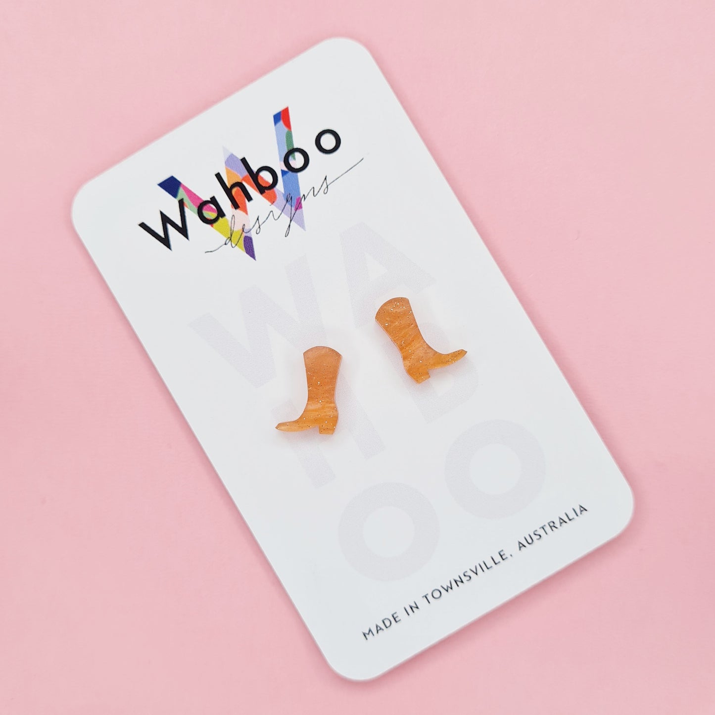 Cowboy Boot Stud Earrings