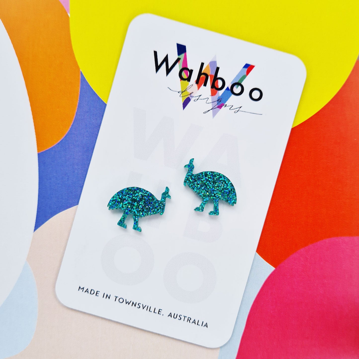 Cassowary Stud Earrings