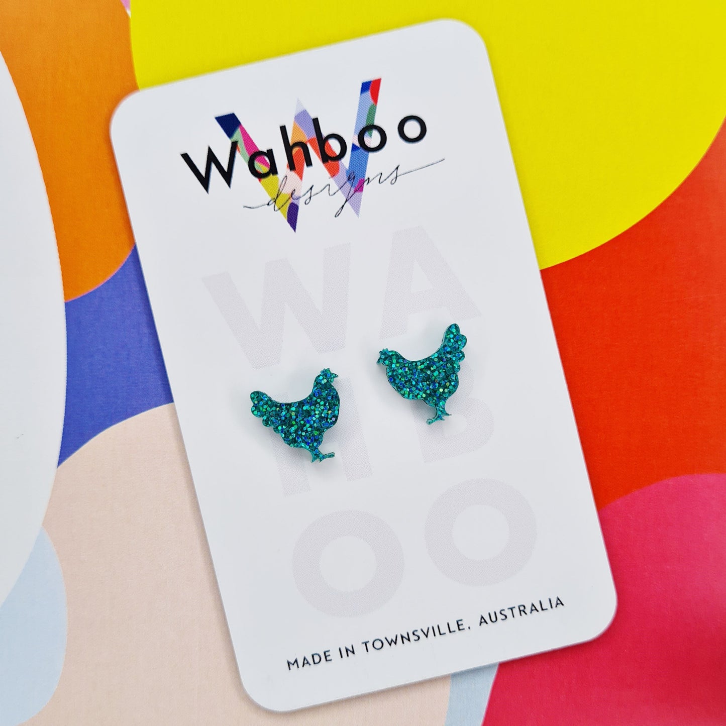 Chicken Stud Earrings