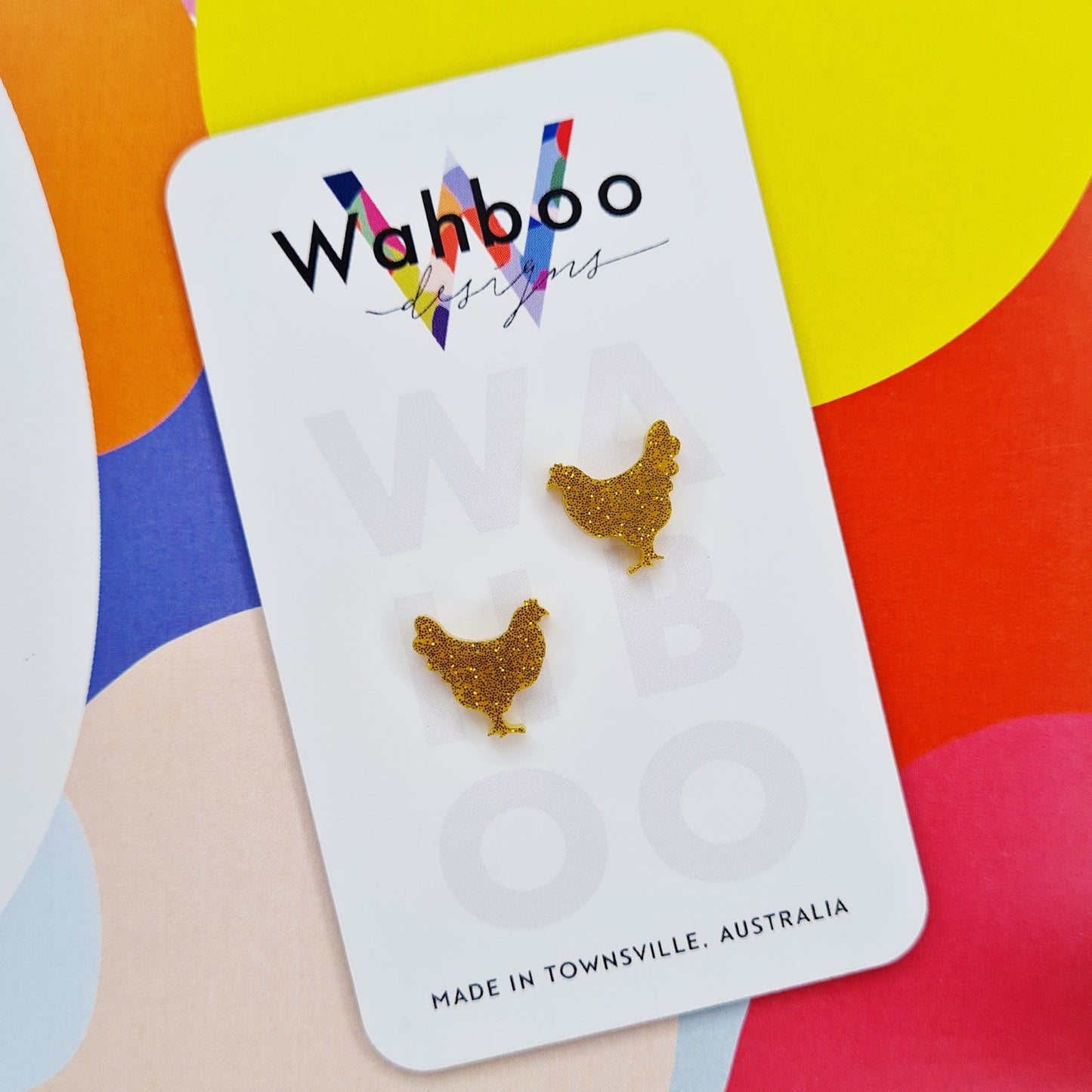 Chicken Stud Earrings