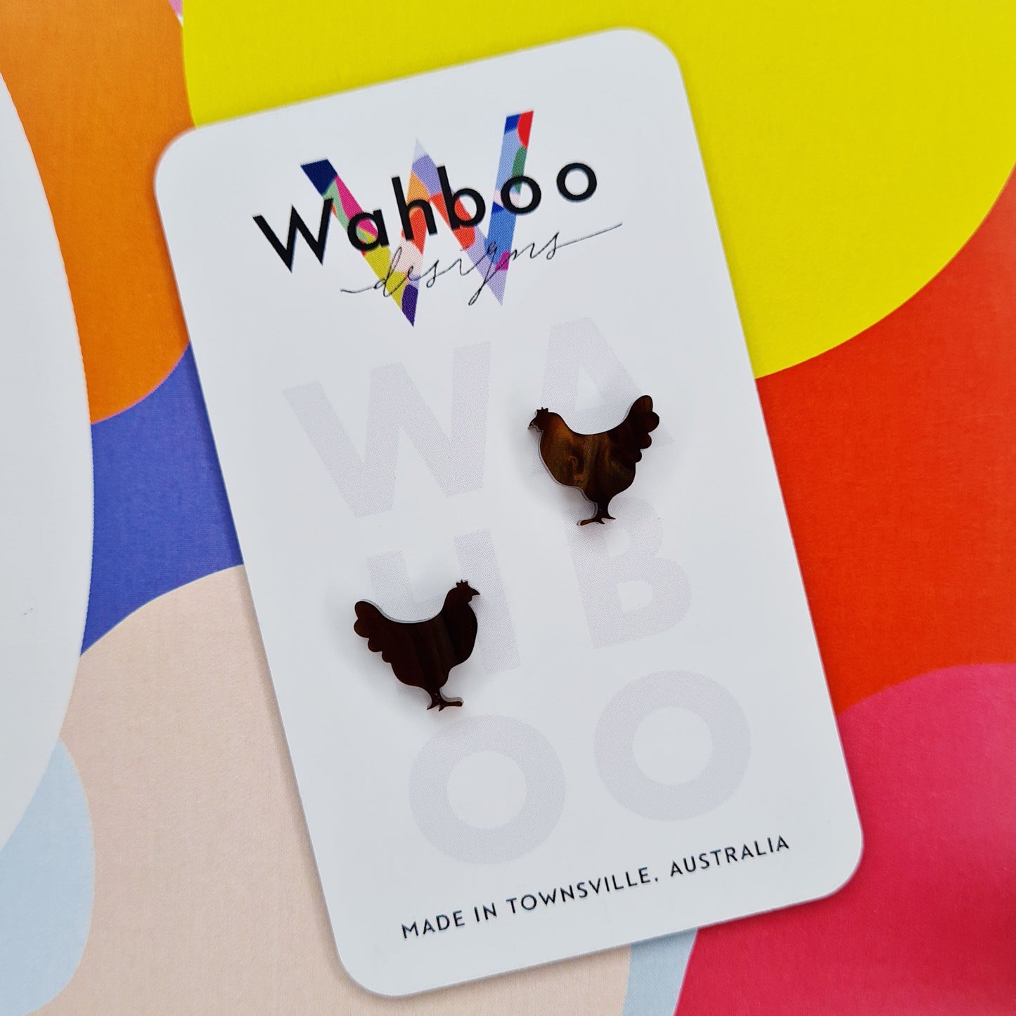 Chicken Stud Earrings