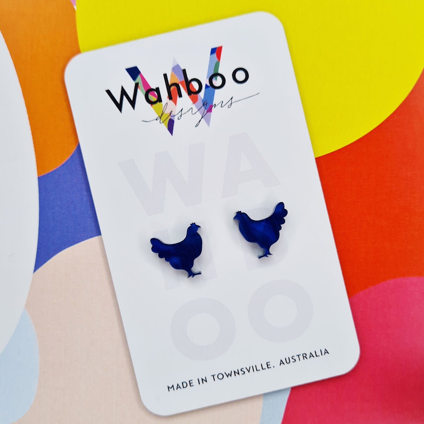 Chicken Stud Earrings