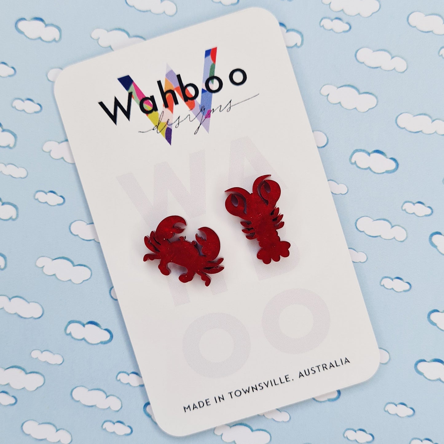 Lobster Stud Earrings