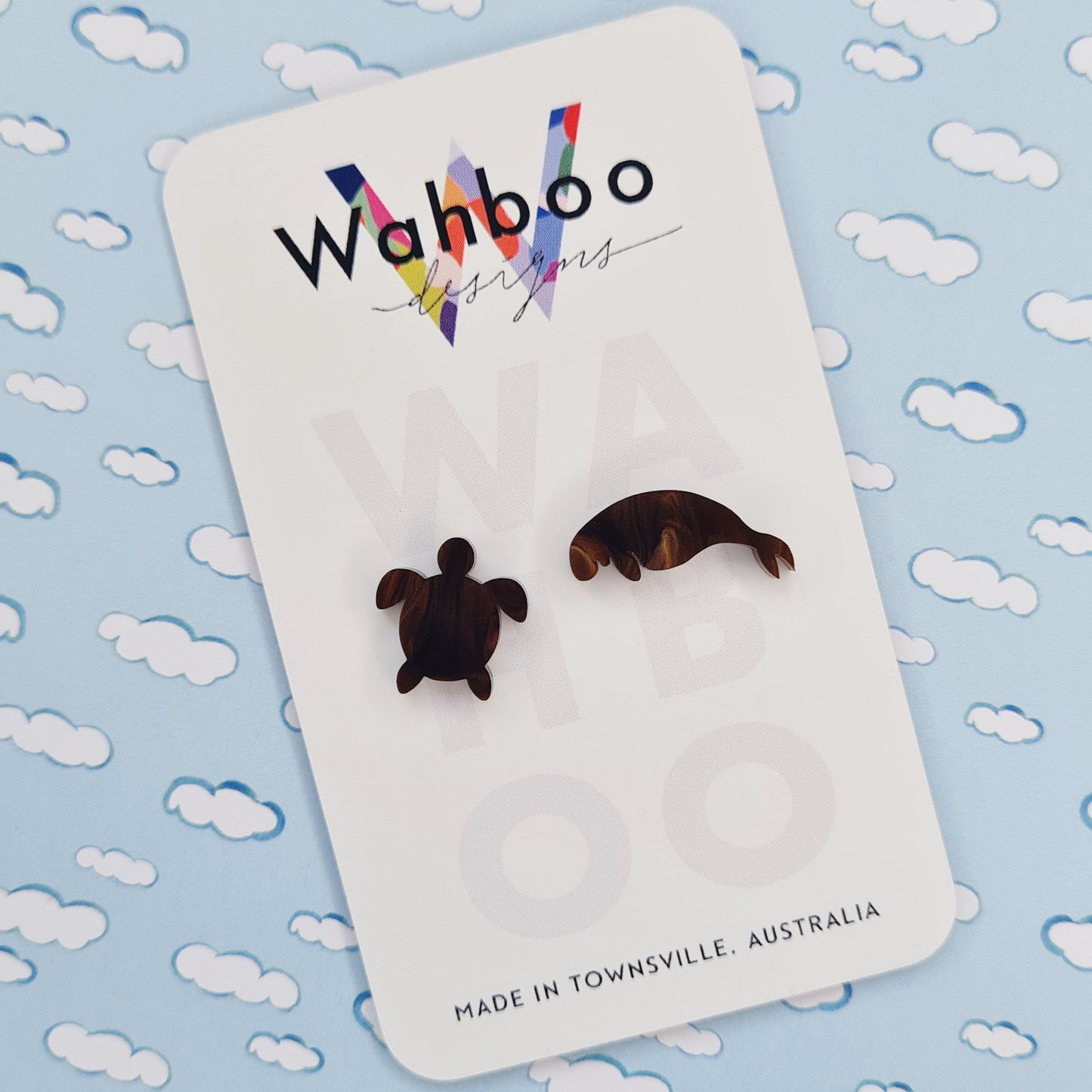 Dugong Stud Earrings