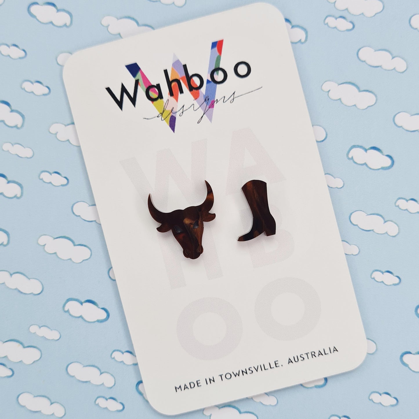 Cowboy Boot Stud Earrings