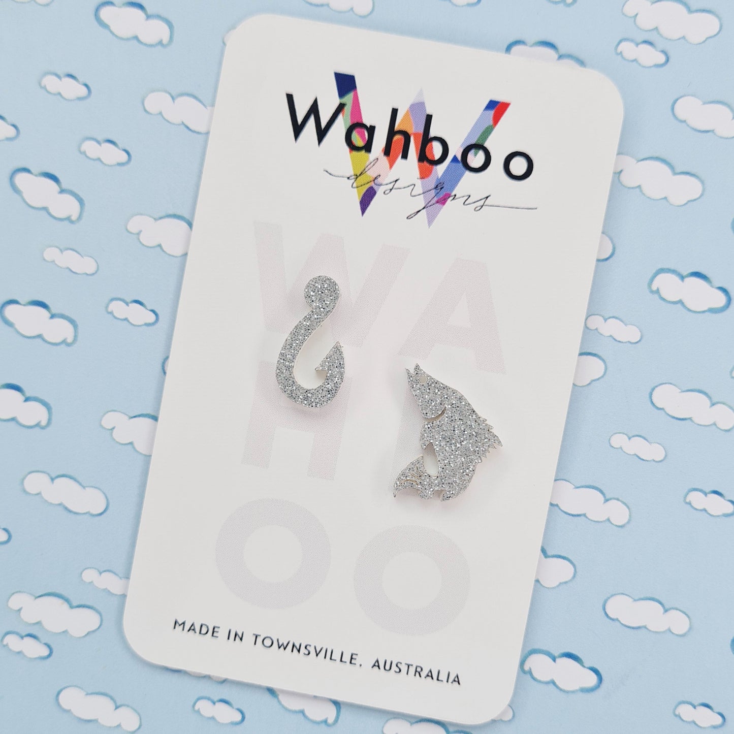Fishing Hook Stud Earrings