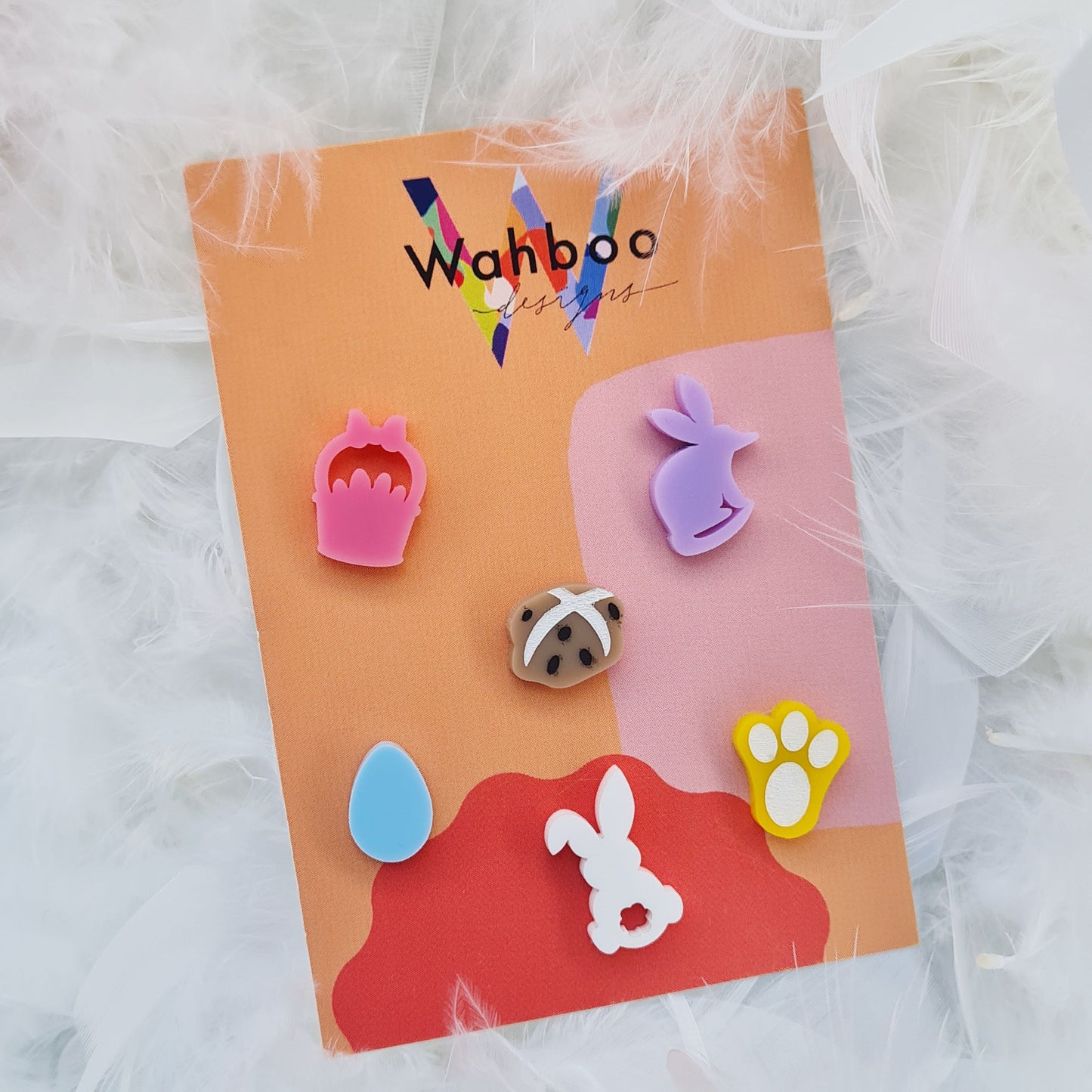 Easter Egg Basket Stud Earrings