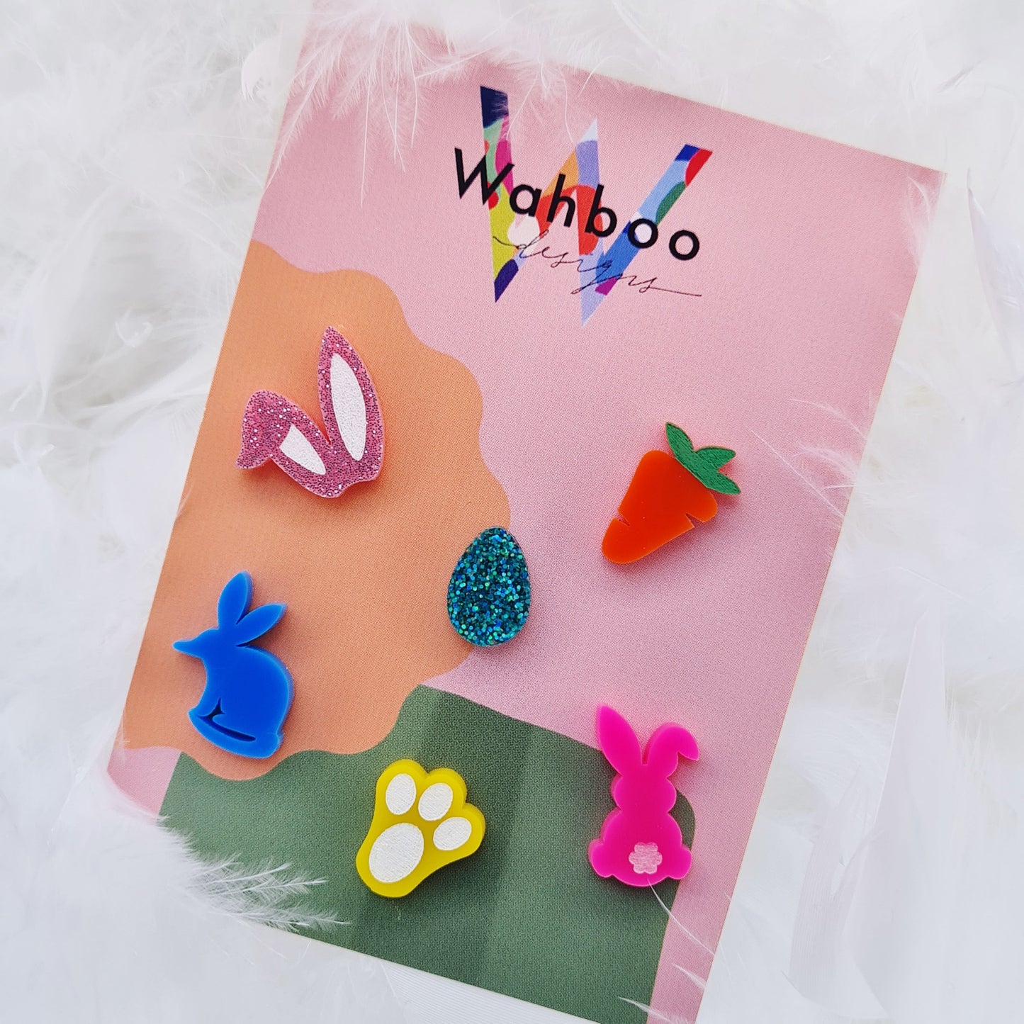 Easter Egg Basket Stud Earrings