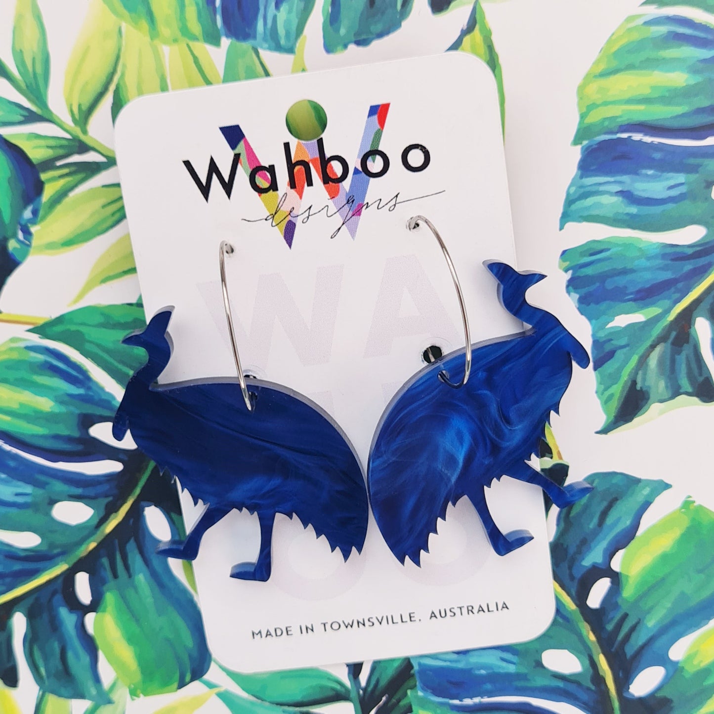 Cassowary Dangle Earrings
