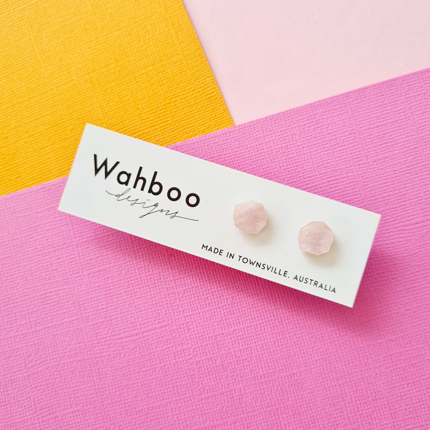 Pearlescent Pink Collection Stud Earrings
