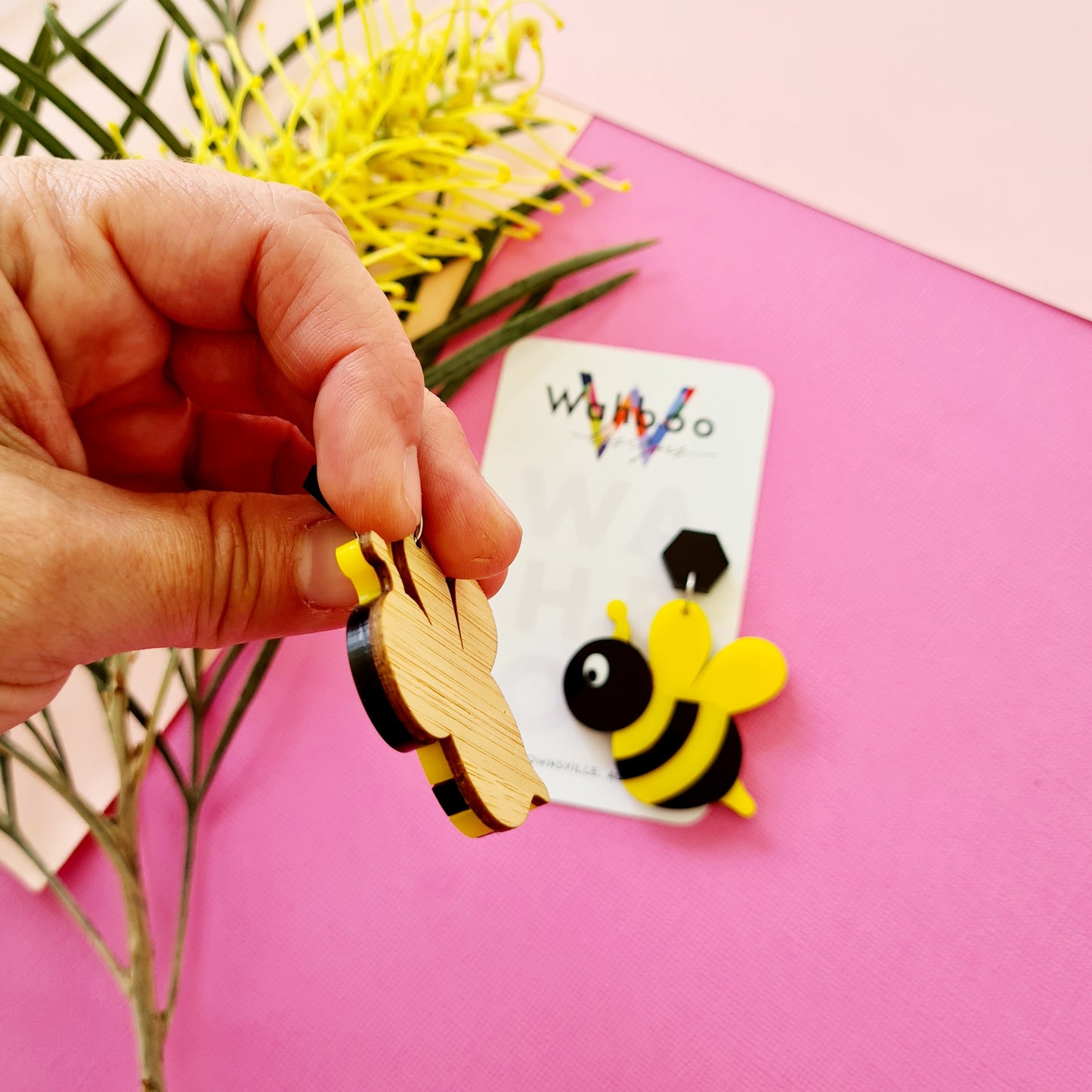 Bumblebee Dangle Earrings