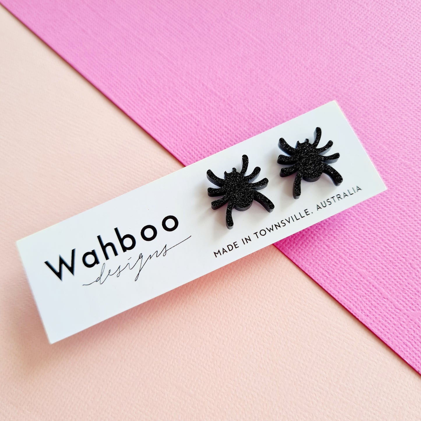 Spider & Spiderweb Stud Earrings