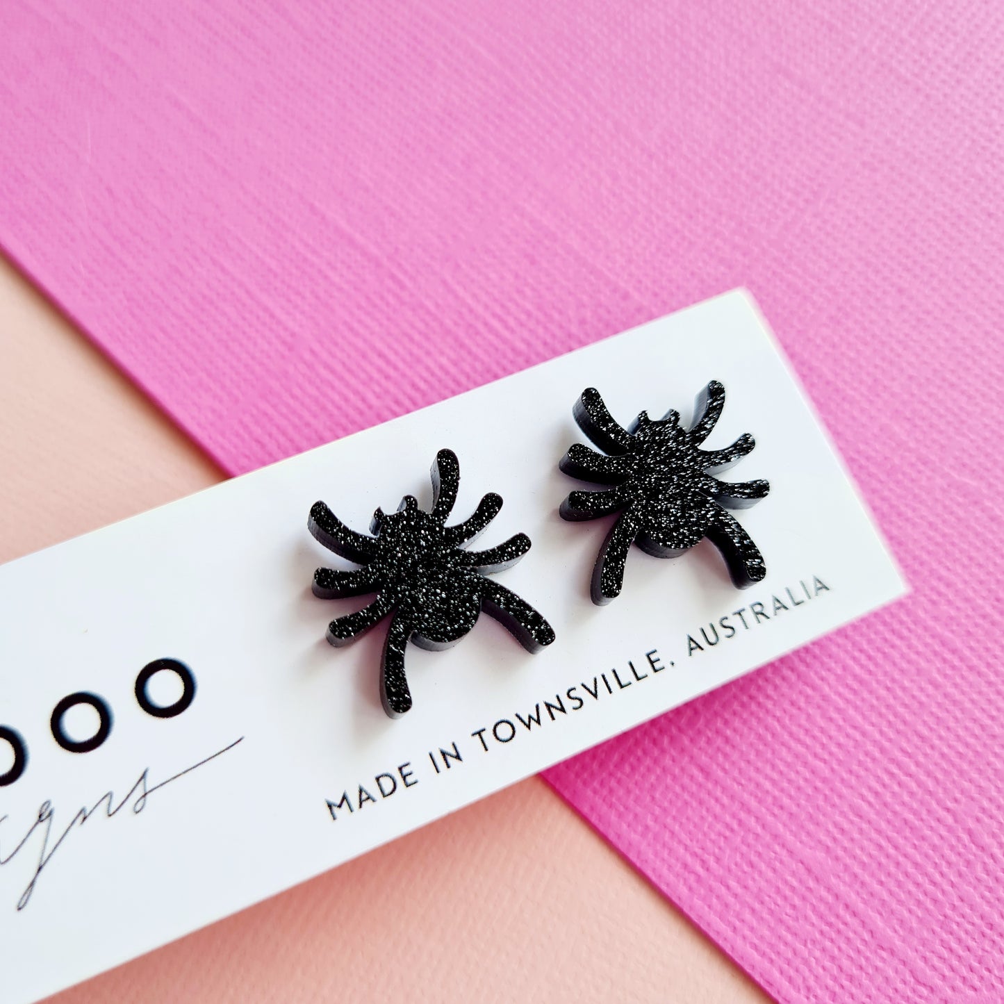 Spider & Spiderweb Stud Earrings