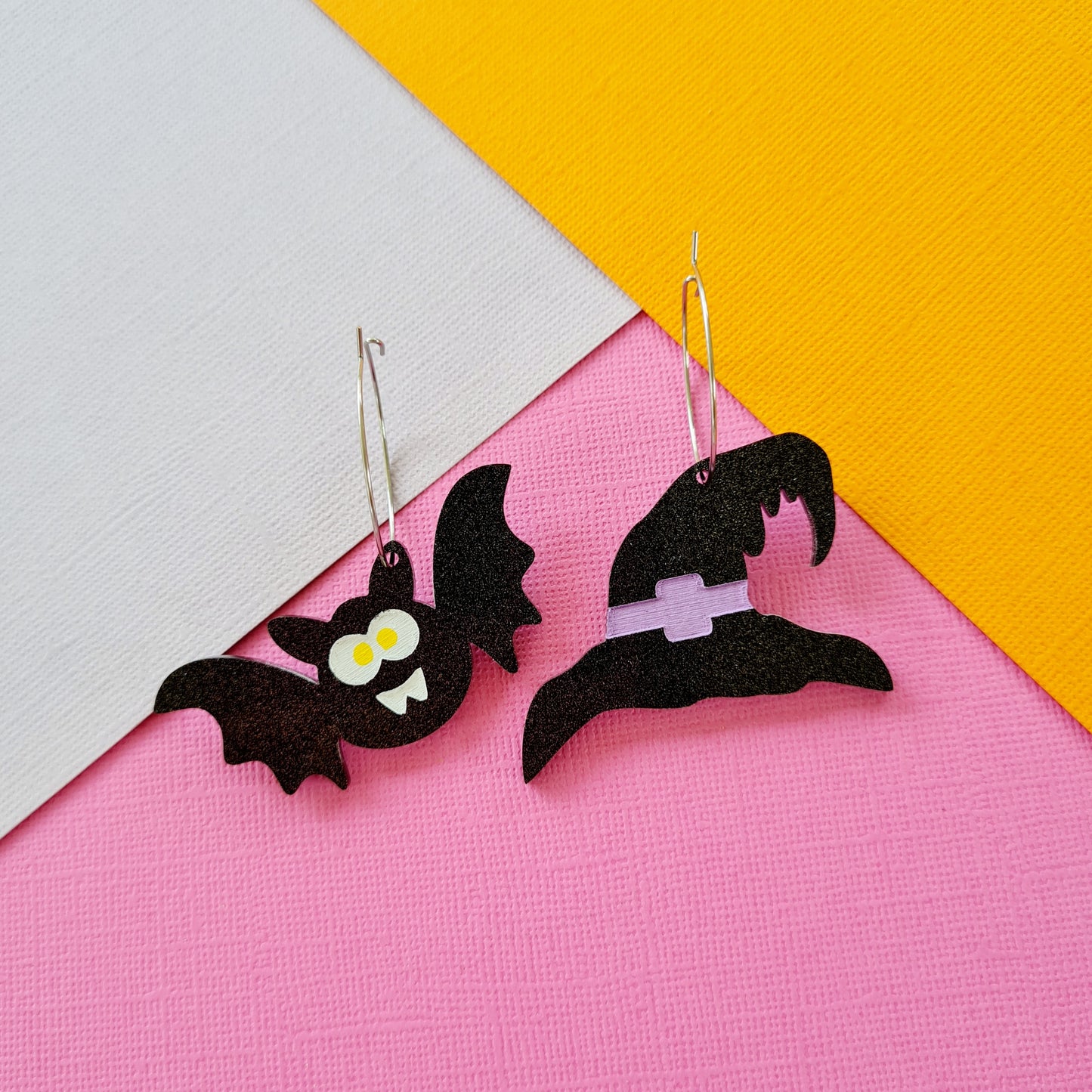 Halloween Witch Hat Dangle Earrings
