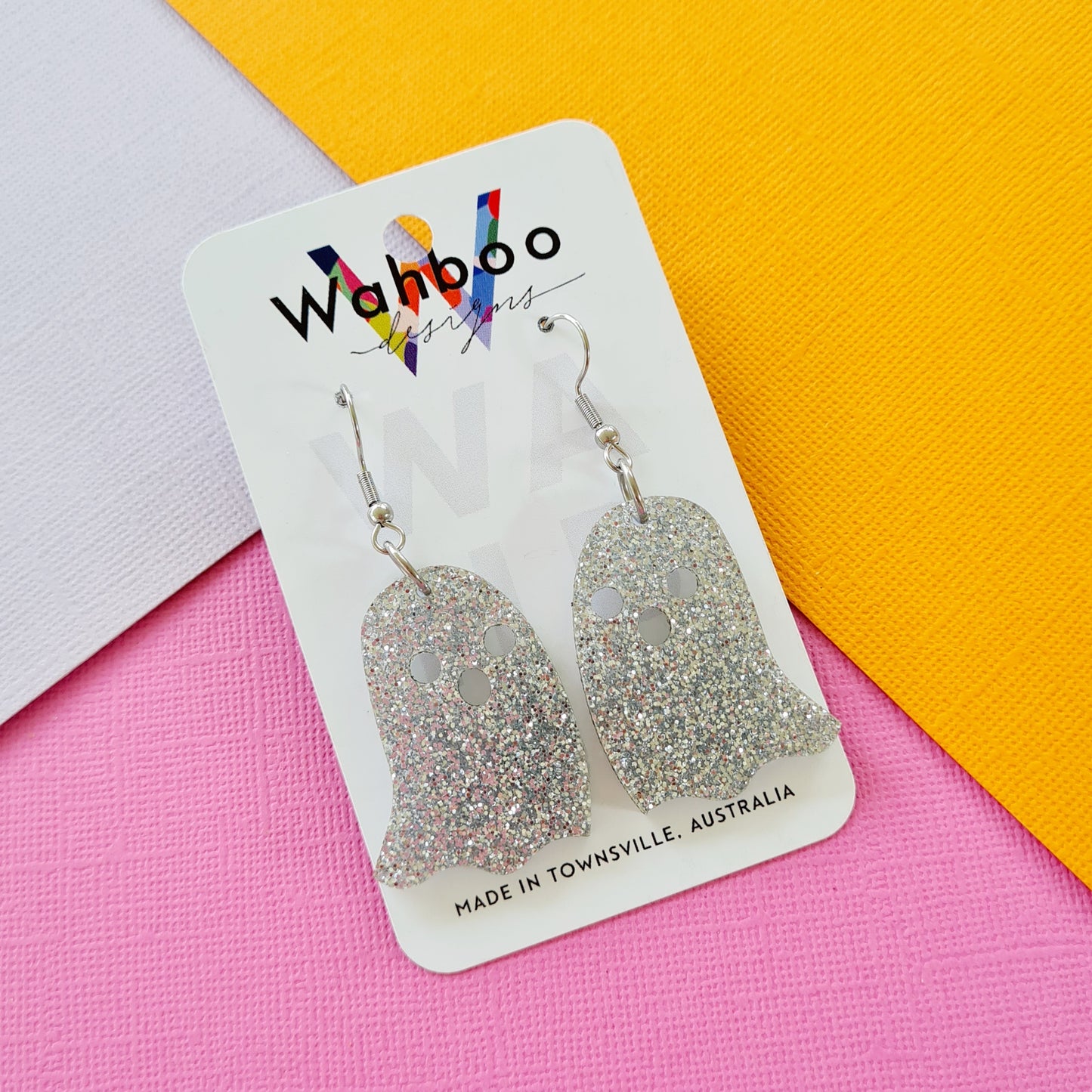 Halloween Boo Ghost Dangle Earrings