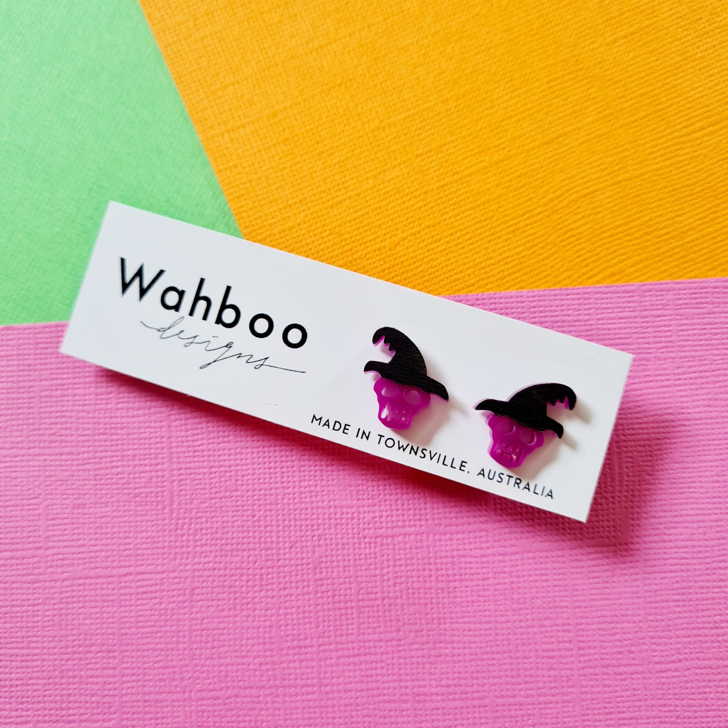 Halloween Zombie Witch Stud Earrings