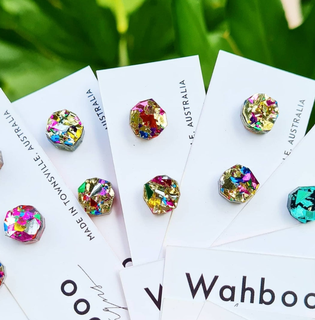 Gem Stud Earrings