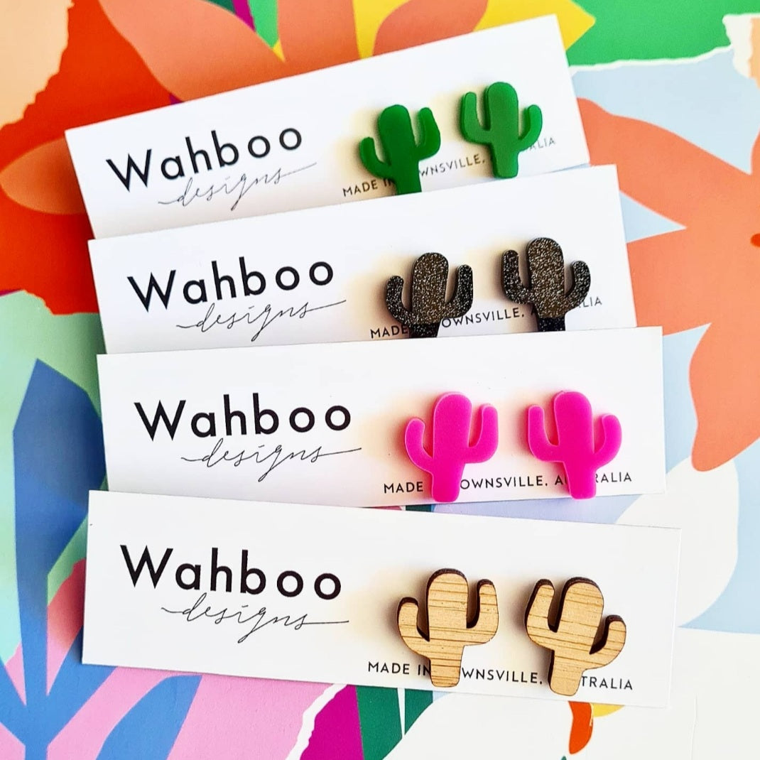 Cactus Stud Earrings