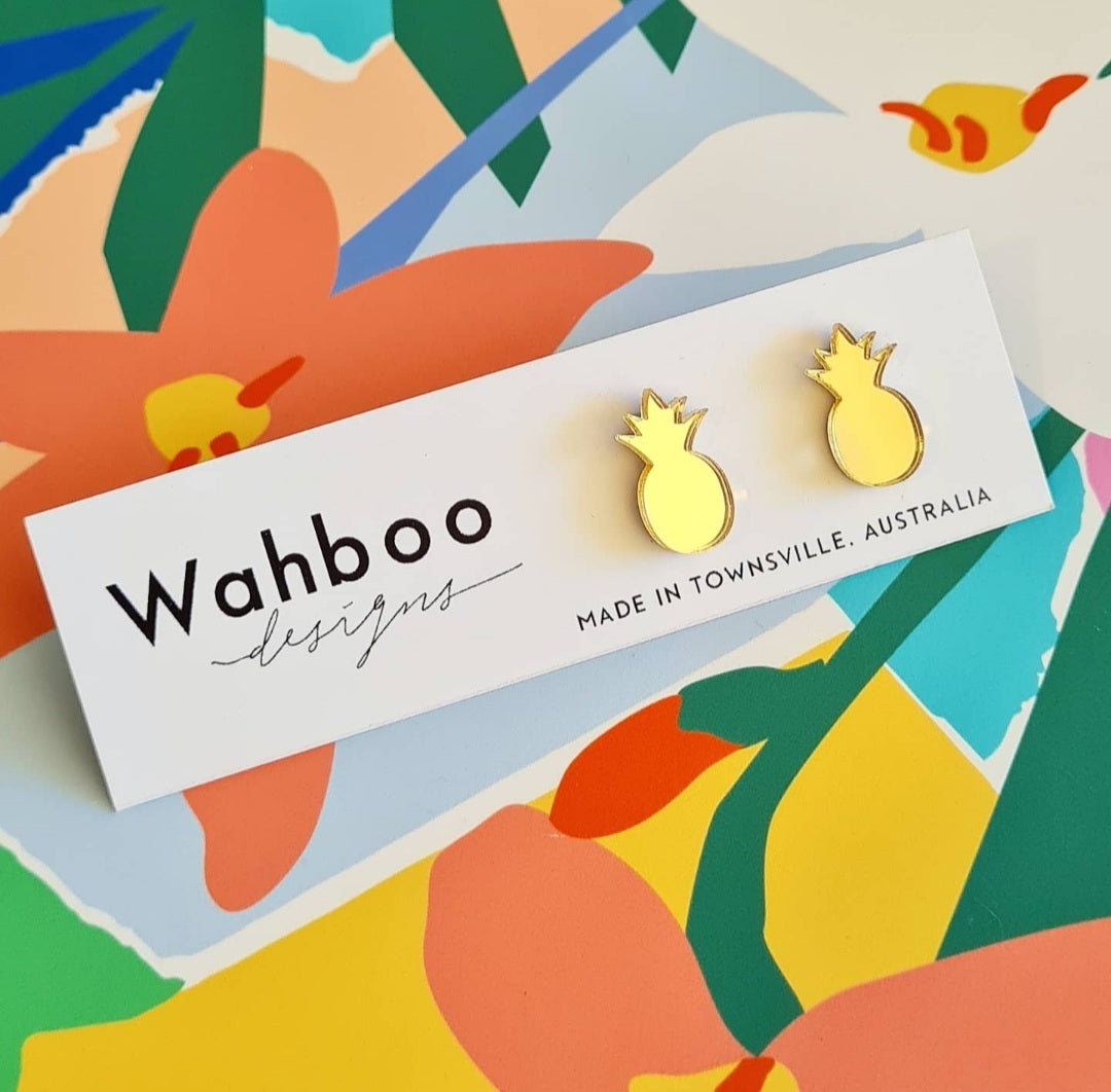 Pineapple Stud Earrings