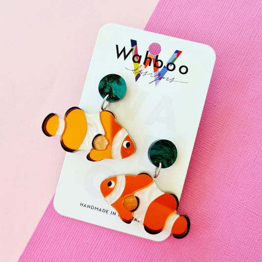 Clown Fish Dangle Earrings