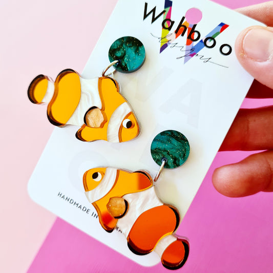 Clown Fish Dangle Earrings