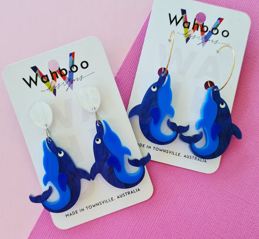 Dolphin Dangle Earrings