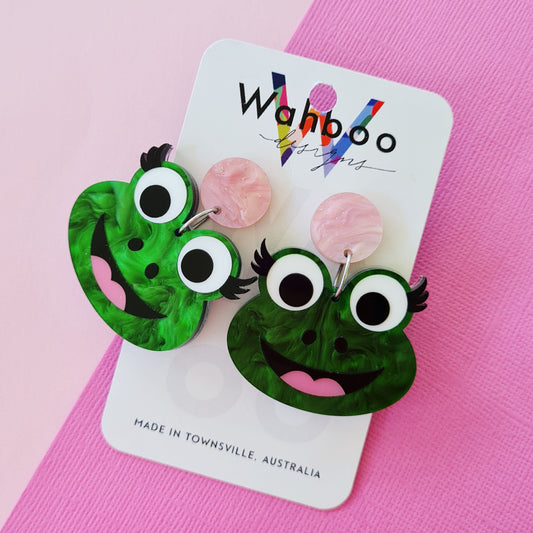 Frog Dangle Earrings