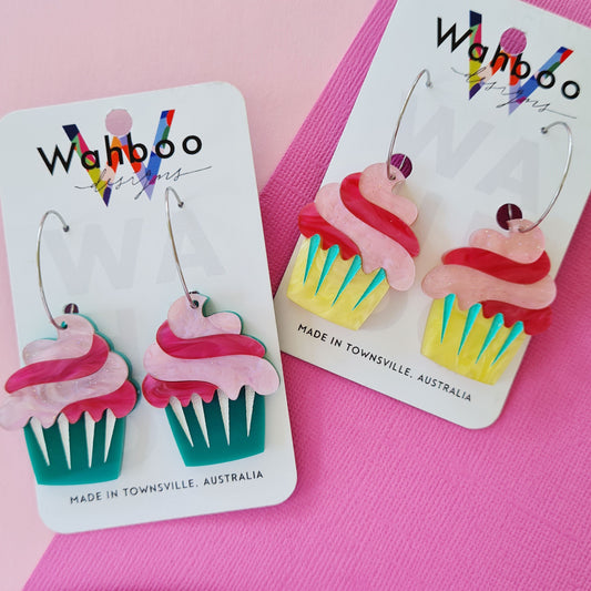 Cupcake Dangle Earrings