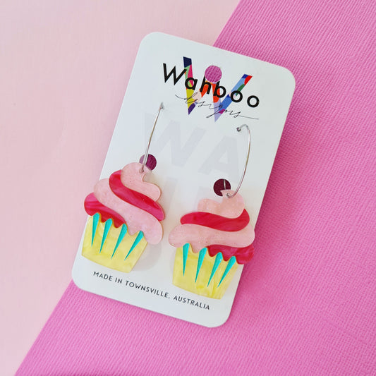 Cupcake Dangle Earrings