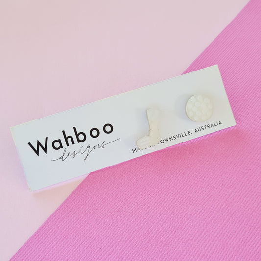 Golf Club, Ball and Bag Stud Earrings