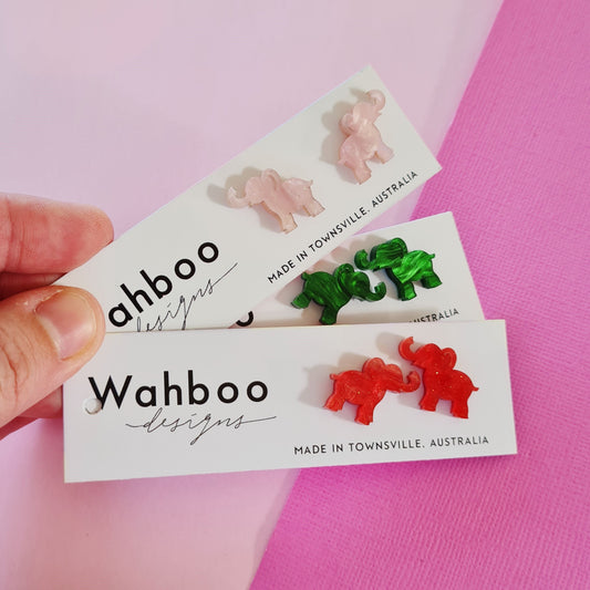 Elephant Stud Earrings
