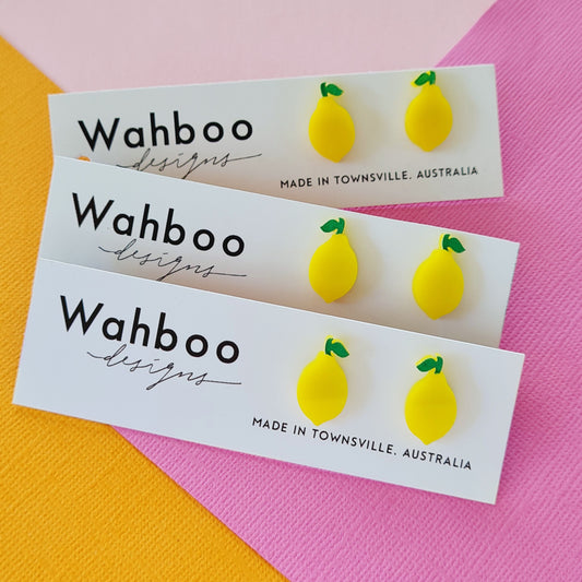 Lemon and Lime Stud Earrings