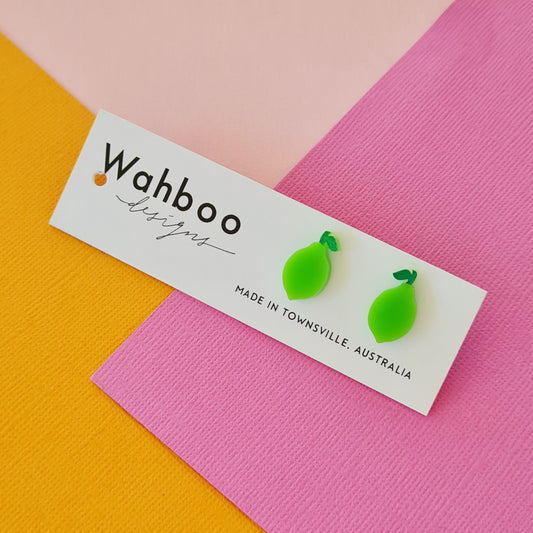 Lemon and Lime Stud Earrings