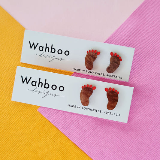 Feet Stud Earrings
