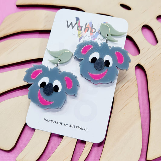 Happy Koala Dangle Earrings