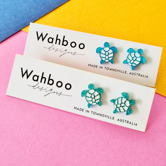 Turtle (painted) Stud Earrings