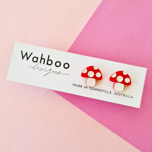 Mushroom Stud Earrings