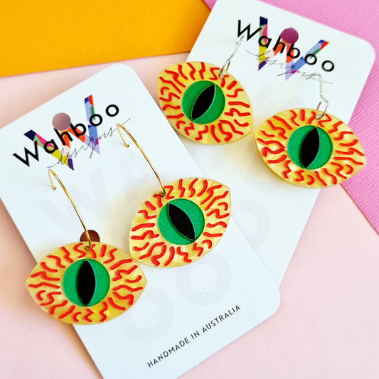 Halloween Monster Eye Dangle Earrings