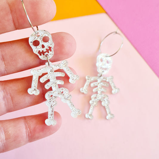 Halloween Skeleton Dangle Earrings