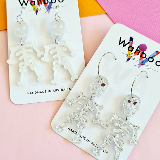Halloween Skeleton Dangle Earrings