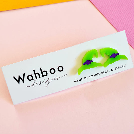 Halloween Witch's Hat Stud Earrings