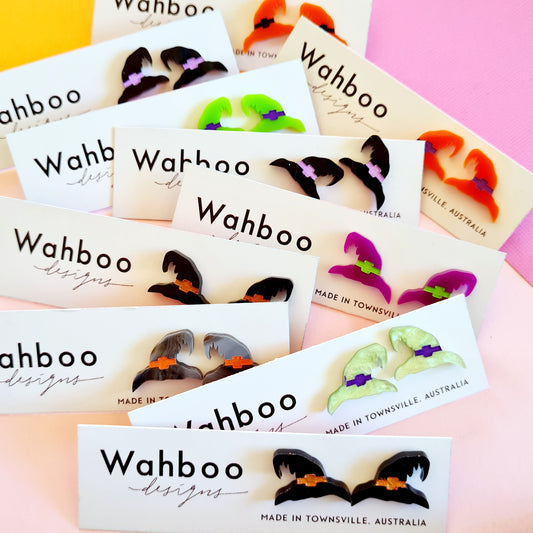 Halloween Witch's Hat Stud Earrings