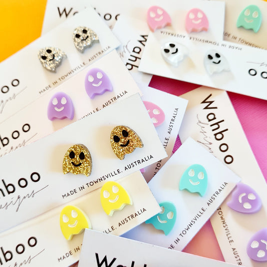 Cutie Patootie Ghost Stud Earrings