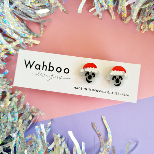 Christmas Koala Stud Earrings