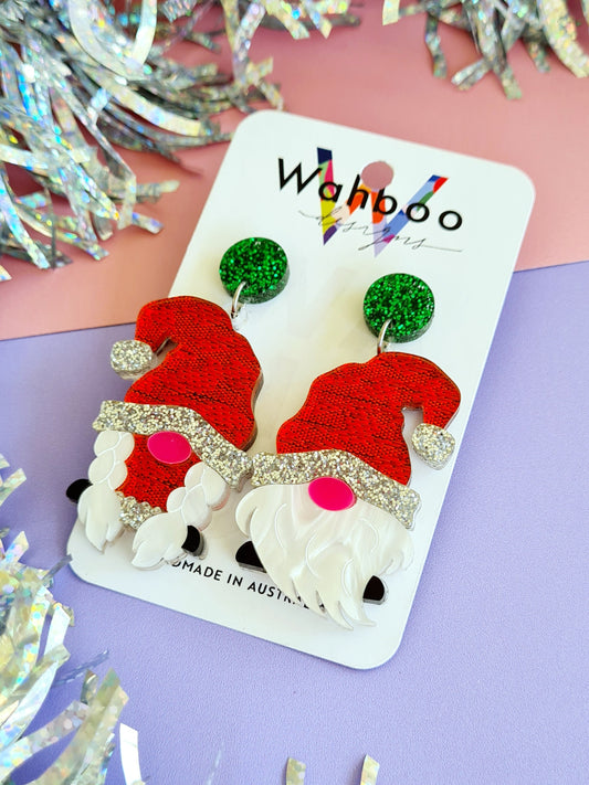 Christmas Gnome Dangle Earrings