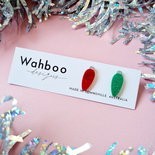 Christmas Lights Stud Earrings